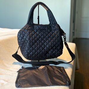 MZ Wallace Black Small Metro Tote Deluxe